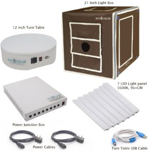 Light Box 21 inch + 360 turn table+ software Kit (Suitable for Jewellery)