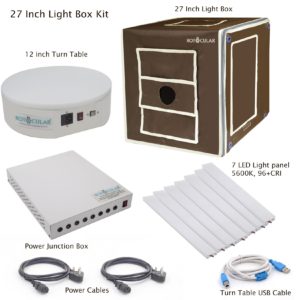Light Box 27 inch + 360 turn table+ software Kit